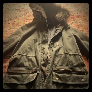 Banana republic faux fur jacket